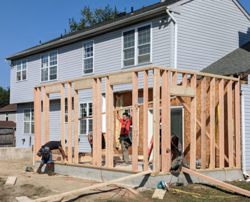 Home Addition New Jersey framing