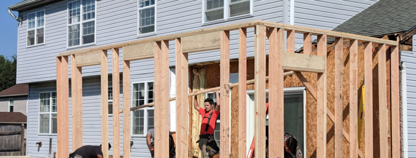 Home Addition New Jersey framing