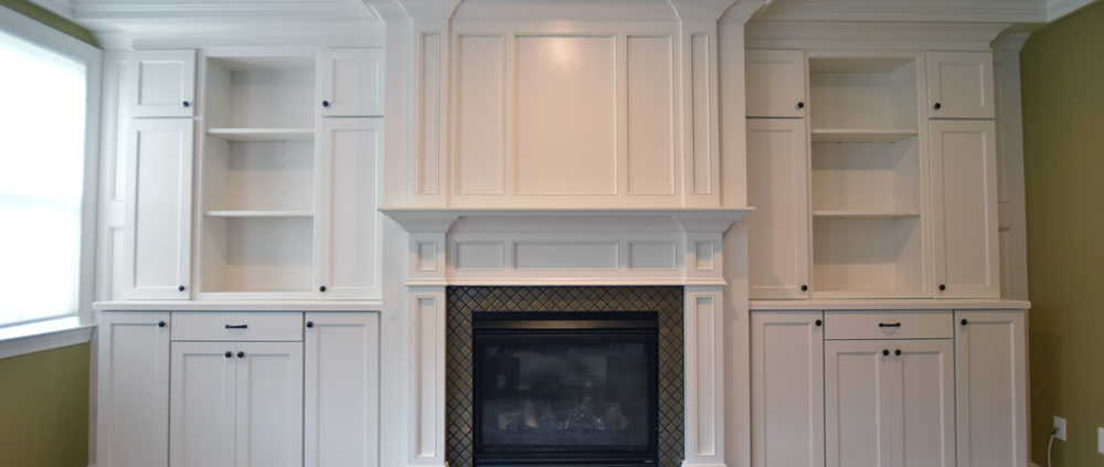 custom millwork fireplace