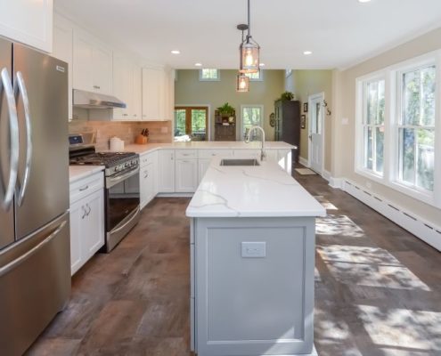 modern kitchen with island open concept mullica hill nj