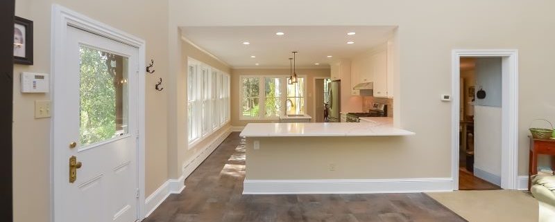 modern kitchen open concept view from living room mullica hill nj