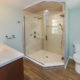 west deptford master bath corner shower stall