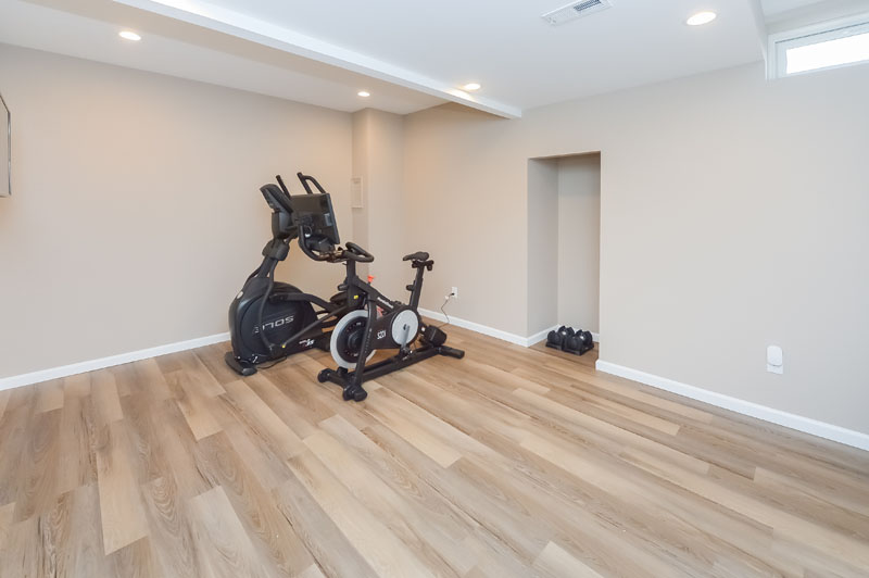finished basement rec room