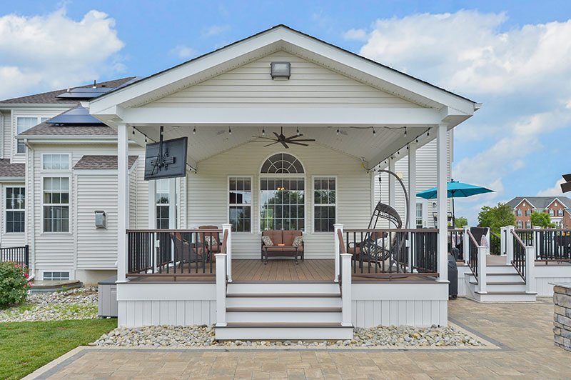 multitiered deck and patio clarksboro nj