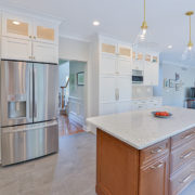 modern open concept kitchen mickleton nj reverse view