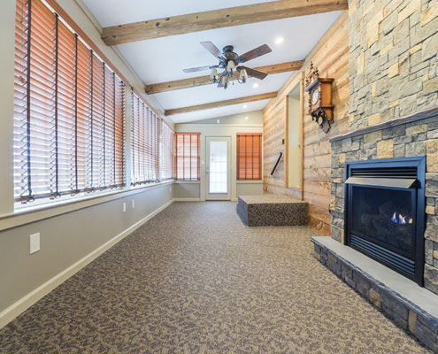 rustic interior porch remodel in gibbstown nj