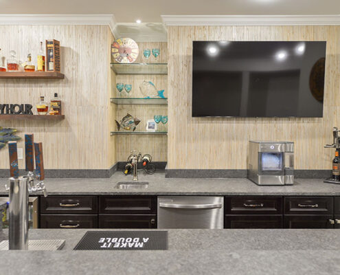 ayars complete home improvements basement bar wet bar coastal theme