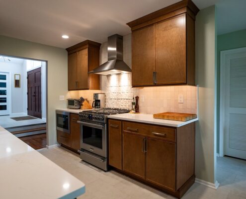 kitchen-and-powder-room-west-deptford-nj-03-min galley style open concept kitchen in west deptford nj
