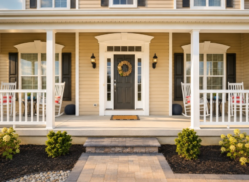 front door and porch remodel ayars